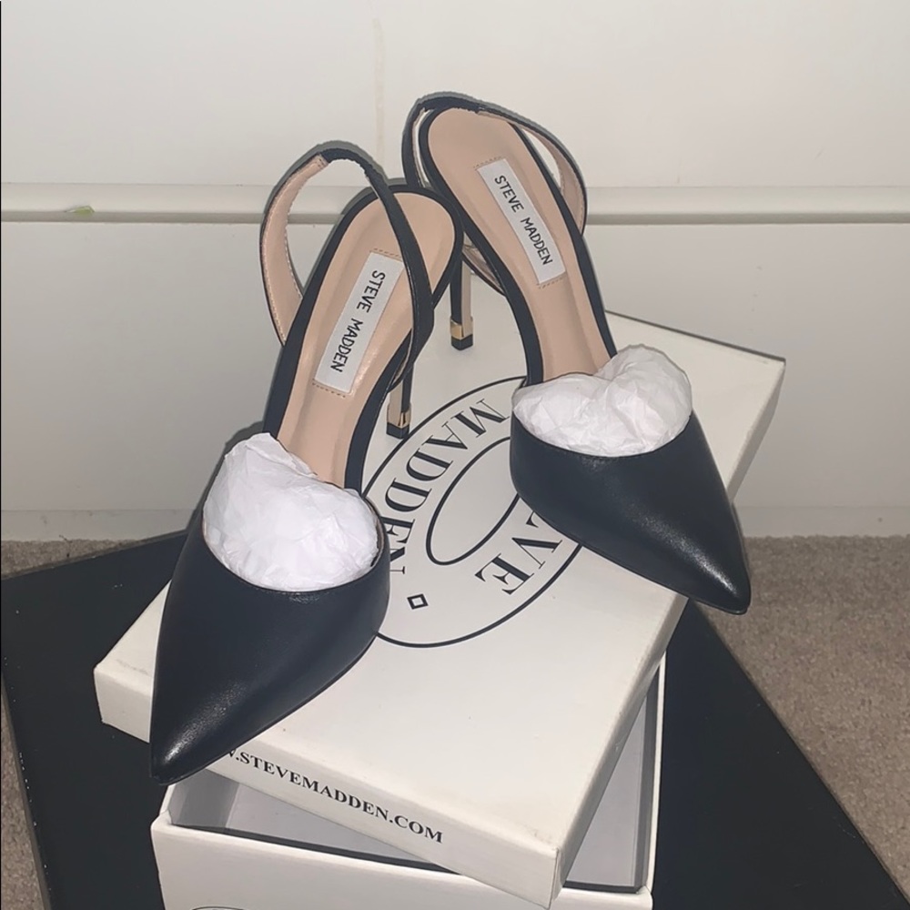 Steve Madden Paizle Black Leather